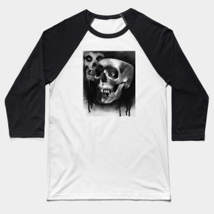 Misfit - Gothic Skull Print by Ansekenamun Baseball T-Shirt